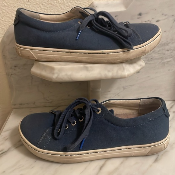 Birkenstock Arran Navy Blue Canvas Sneaker Tennis Shoe - Picture 9 of 17